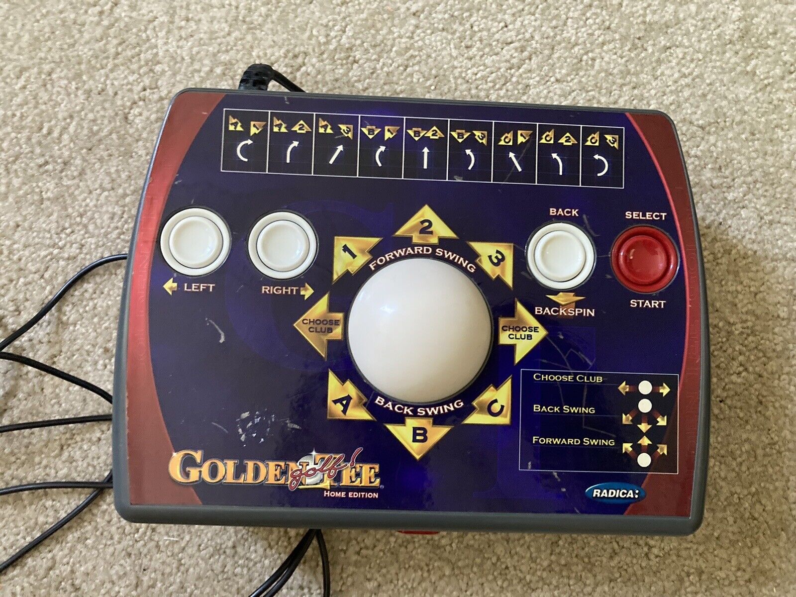 Radica GOLDEN TEE Golf Home Edition Plug and Play TV Video Arcade Game TESTED