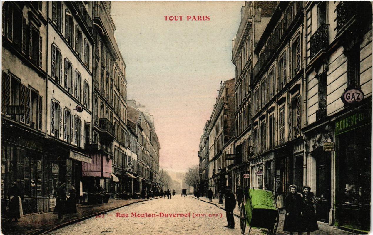 CPA TOUT PARIS (14th) 507 Rue Mouton-Duvernet. (536488)