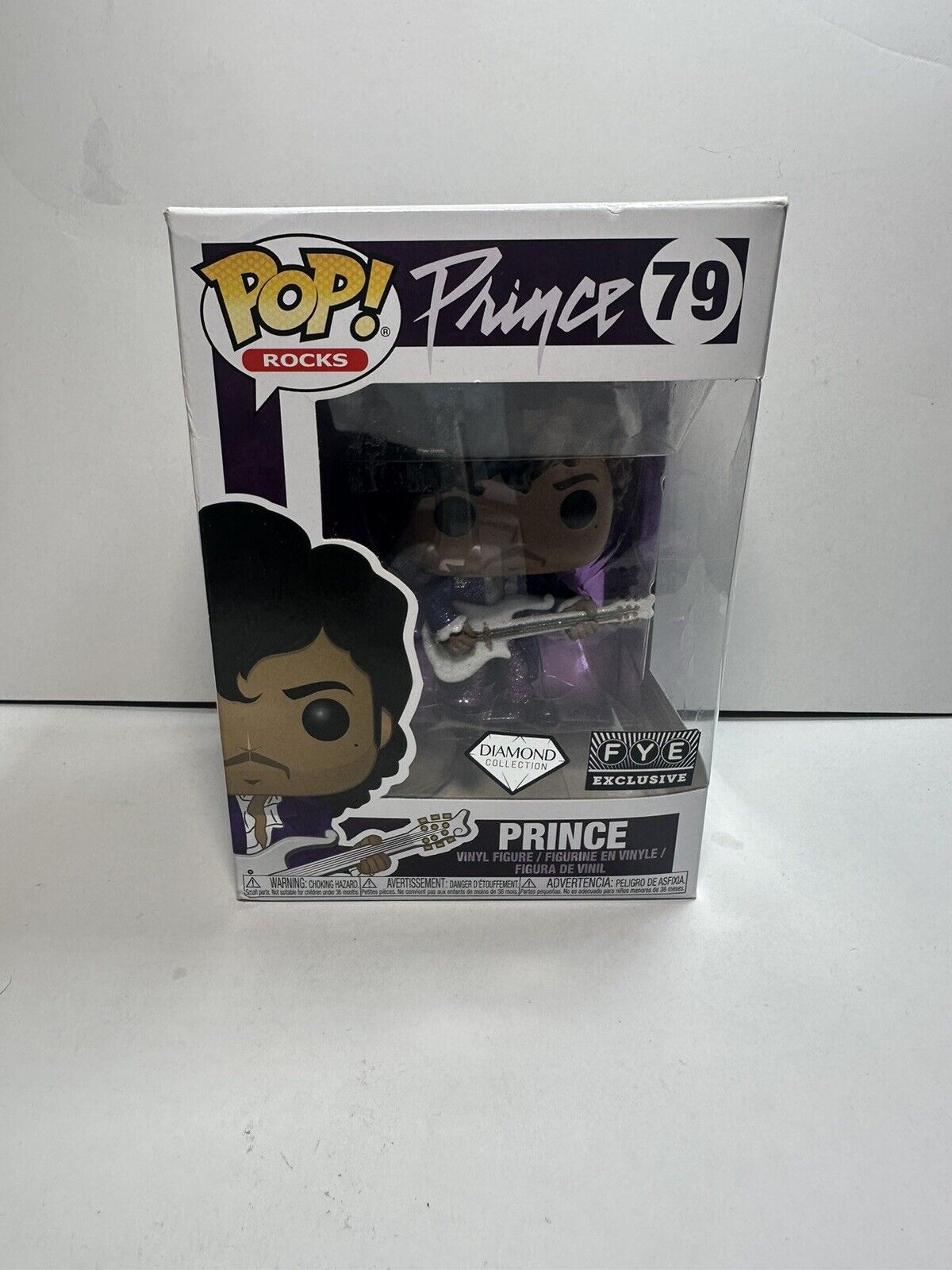 Funko pop Rocks: Prince #79 FYE Diamond Exclusive W/ Protector