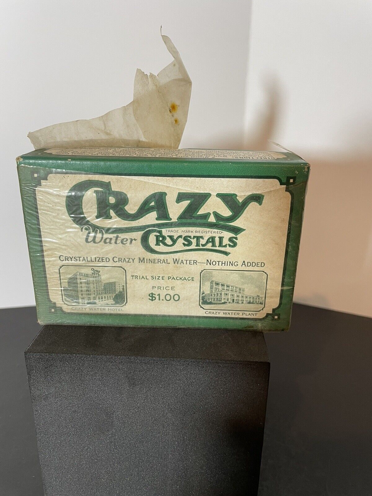 Crazy Water Crystals Hotel - Full Box Never Opened, Ripped Seal