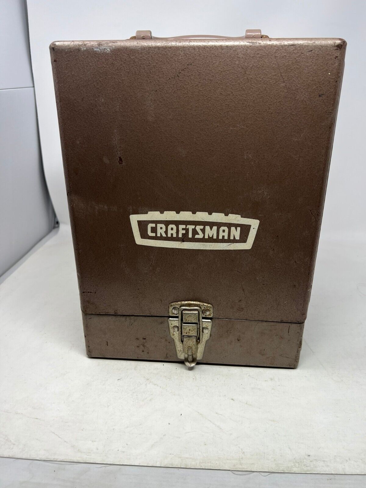 Vintage Craftsman Metal Steel Tool / Drill / Storage Box 