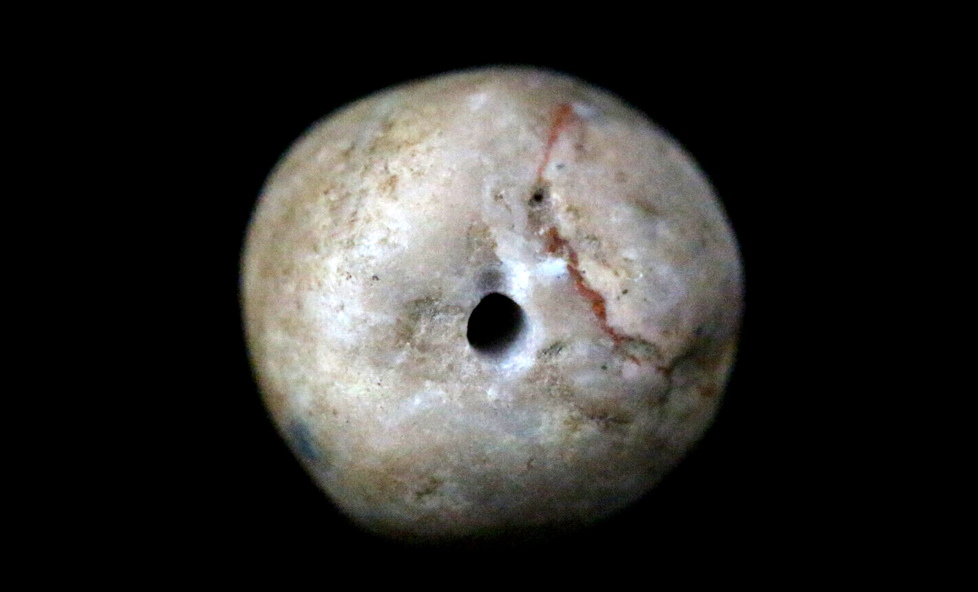 Rarest Gandhara Empire Ancient Stone Bead, 16mm #A115