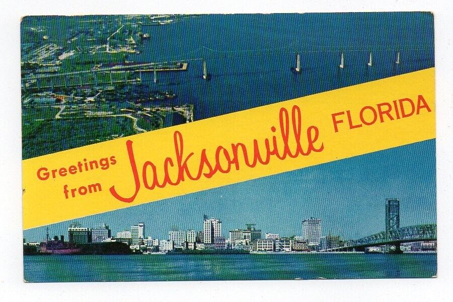 Chrome Postcard, Greetings from Jacksonville, Florida