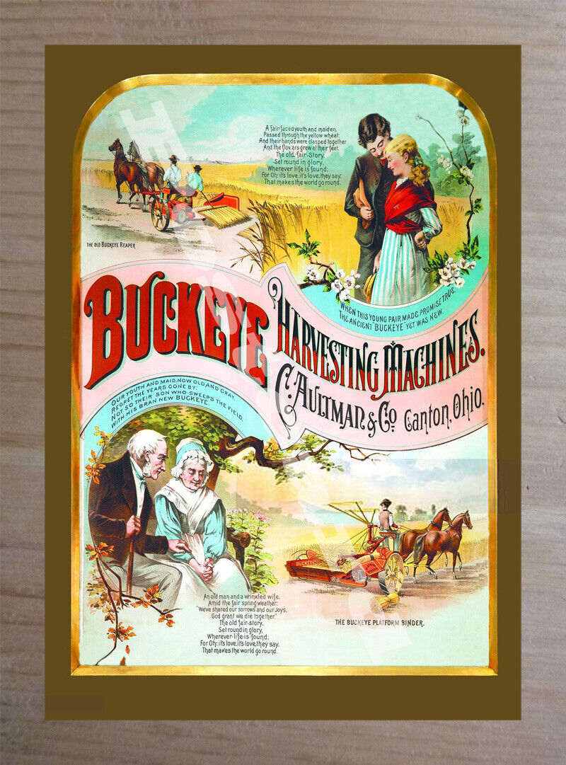 Historic Buckeye Mower and Reaper 1872 Advertising Postcard