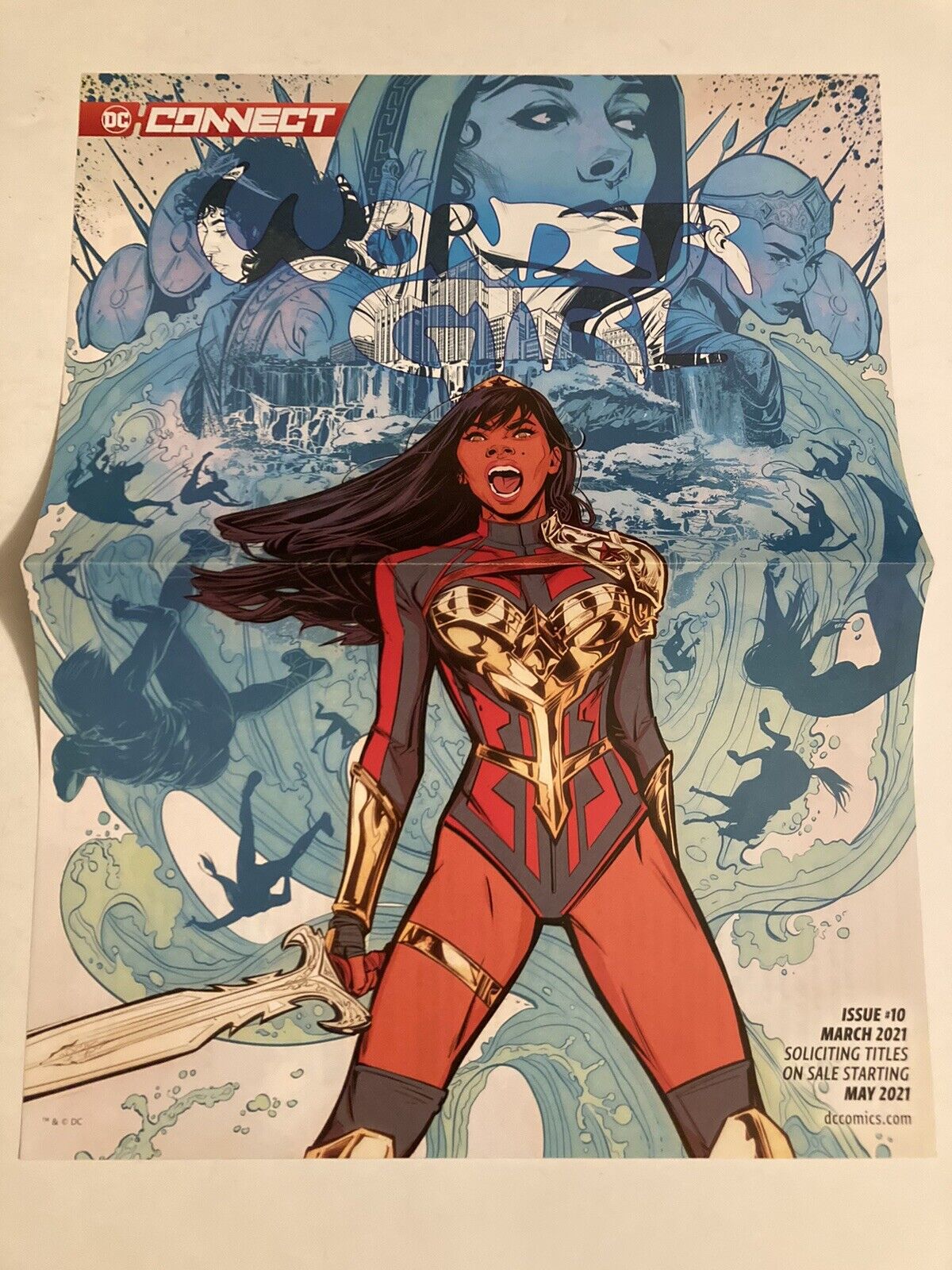 DC Connect Issue #10 March 2021 Wonder Girl Folded Poster