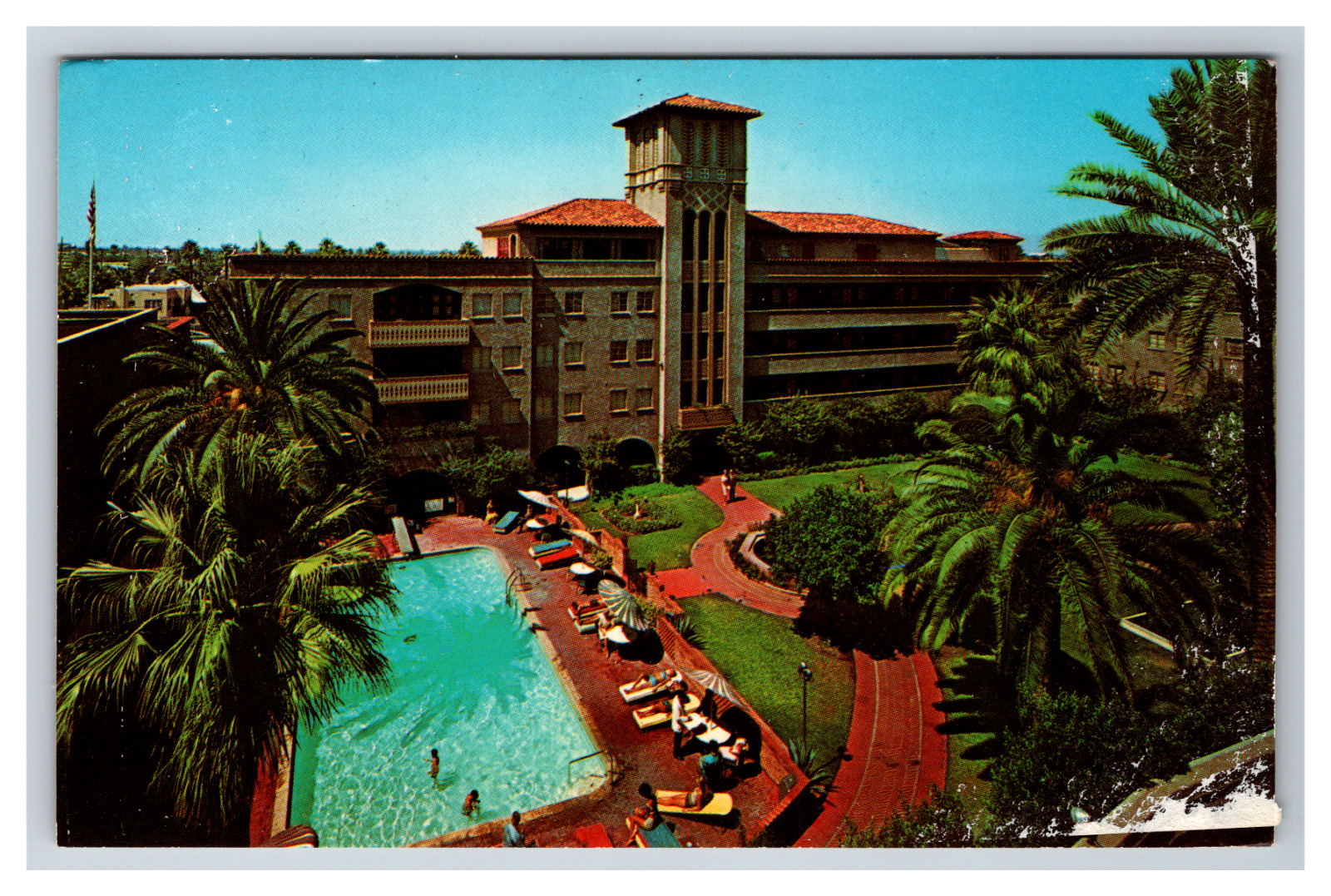 Hotel Westward Ho Phoenix Arizona Aerial View Postcard Unposted