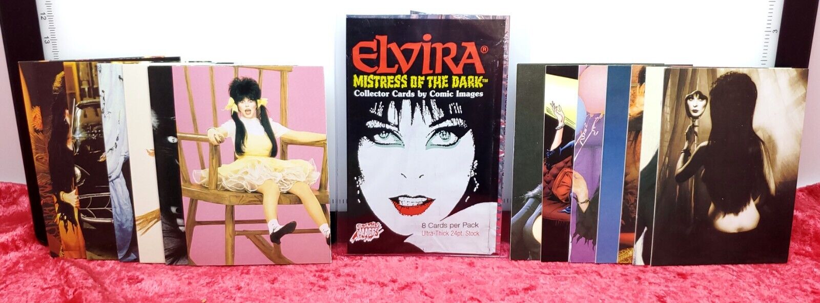 1996 Elvira Mistress Of The Dark Collector Cards Lot Rare Wrapper
