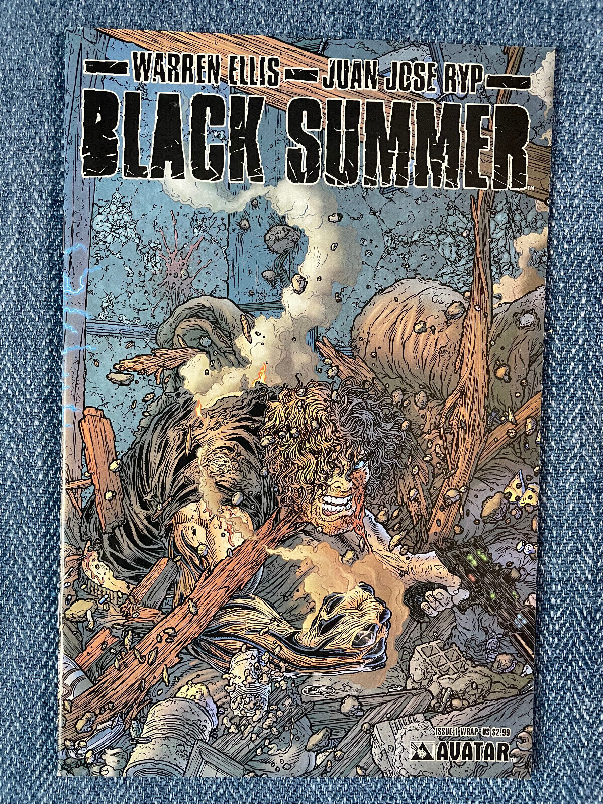 Black Summer #1 Wrap Variant Avatar Comics 2007 NM Warren Ellis Wraparound