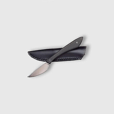 Stainless Utility Knife Andrea De Leon Carbon Fiber Black Overall: 6 / Blade: 2