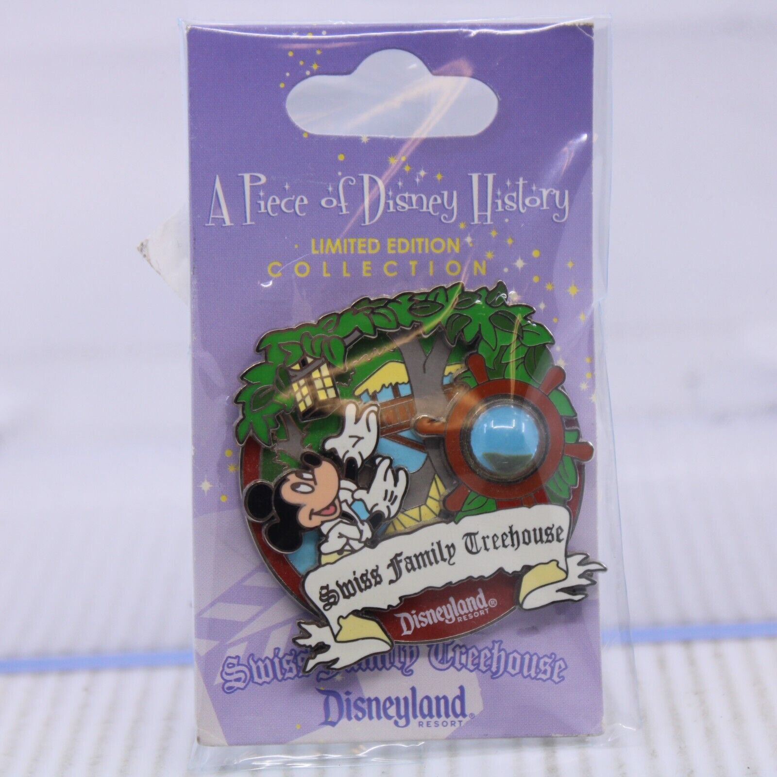 C2 Disney DLR LE Pin Piece of History Disneyland Swiss Family Treehouse Mickey