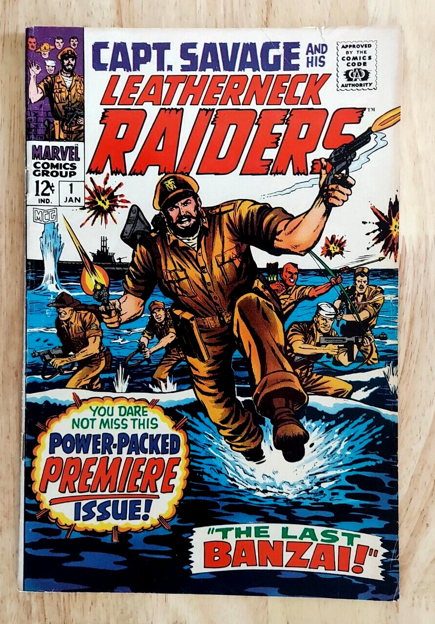 Capt Savage Leatherneck Raiders Comic #1 Marvel 1968