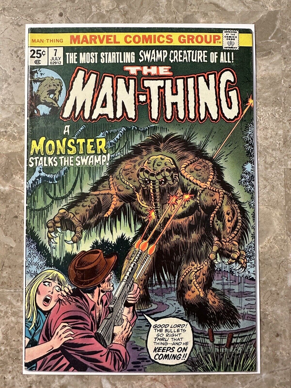 Man Thing #7 (Marvel Comics 1974) - VF-