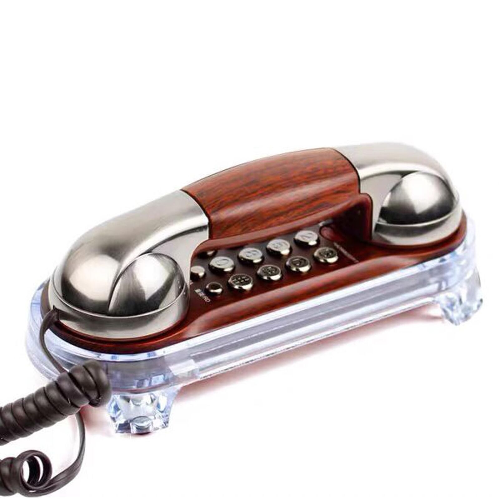 TelPal Small Size Trimline Corded Phone Antique Small Retro Wall Mounted Tele...
