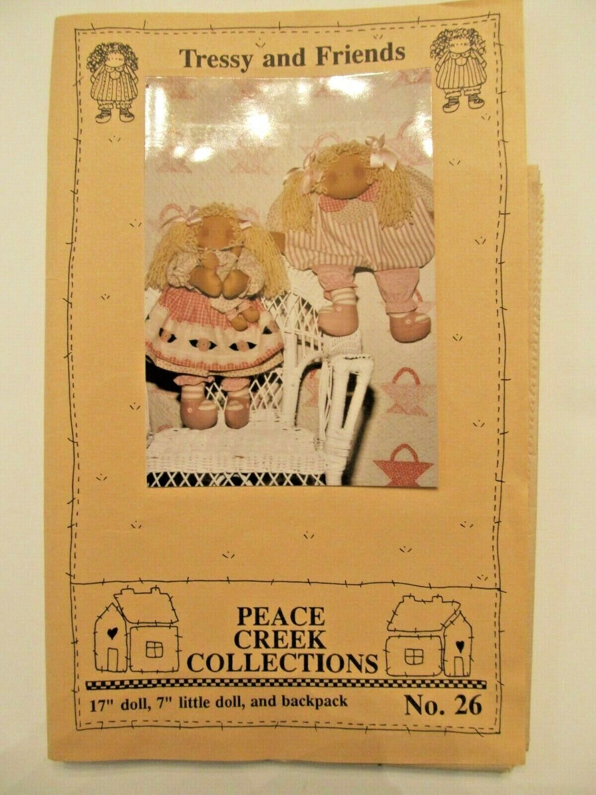 Vintage DOLL PATTERN_TRESSY & FRIENDS Dolls + Clothes & Backpack_NEW_OOP_UNCUT