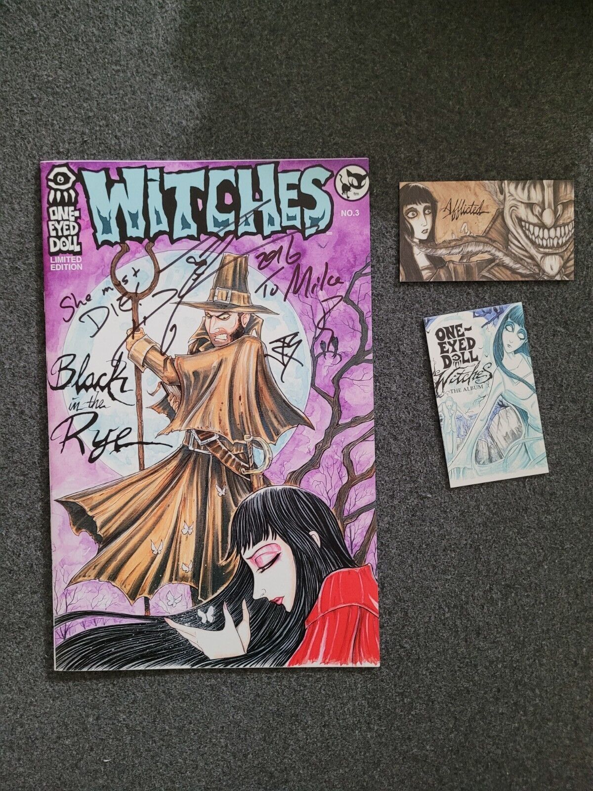 One Eyed Doll Witches Comic Signed By Band