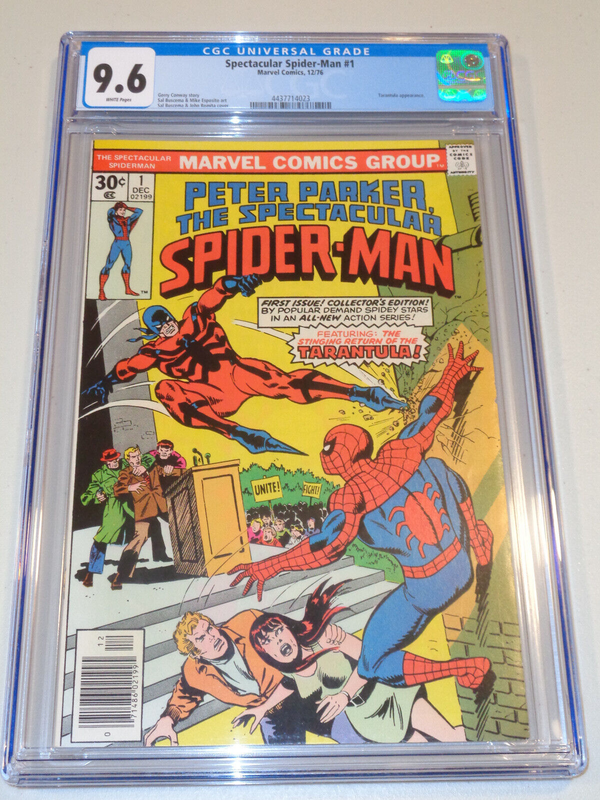 SPECTACULAR SPIDER-MAN #1 - CGC 9.6 NM+ (1976 Marvel ; Issue #1 ; White Pages)