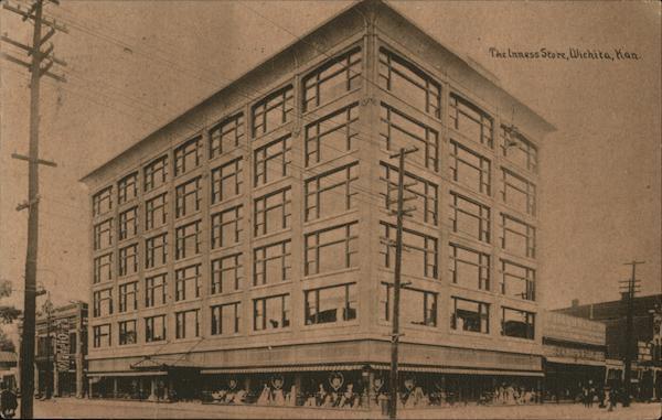 1908 Wichita,KS The Inness Store Sedgwick County Kansas Antique Postcard Vintage