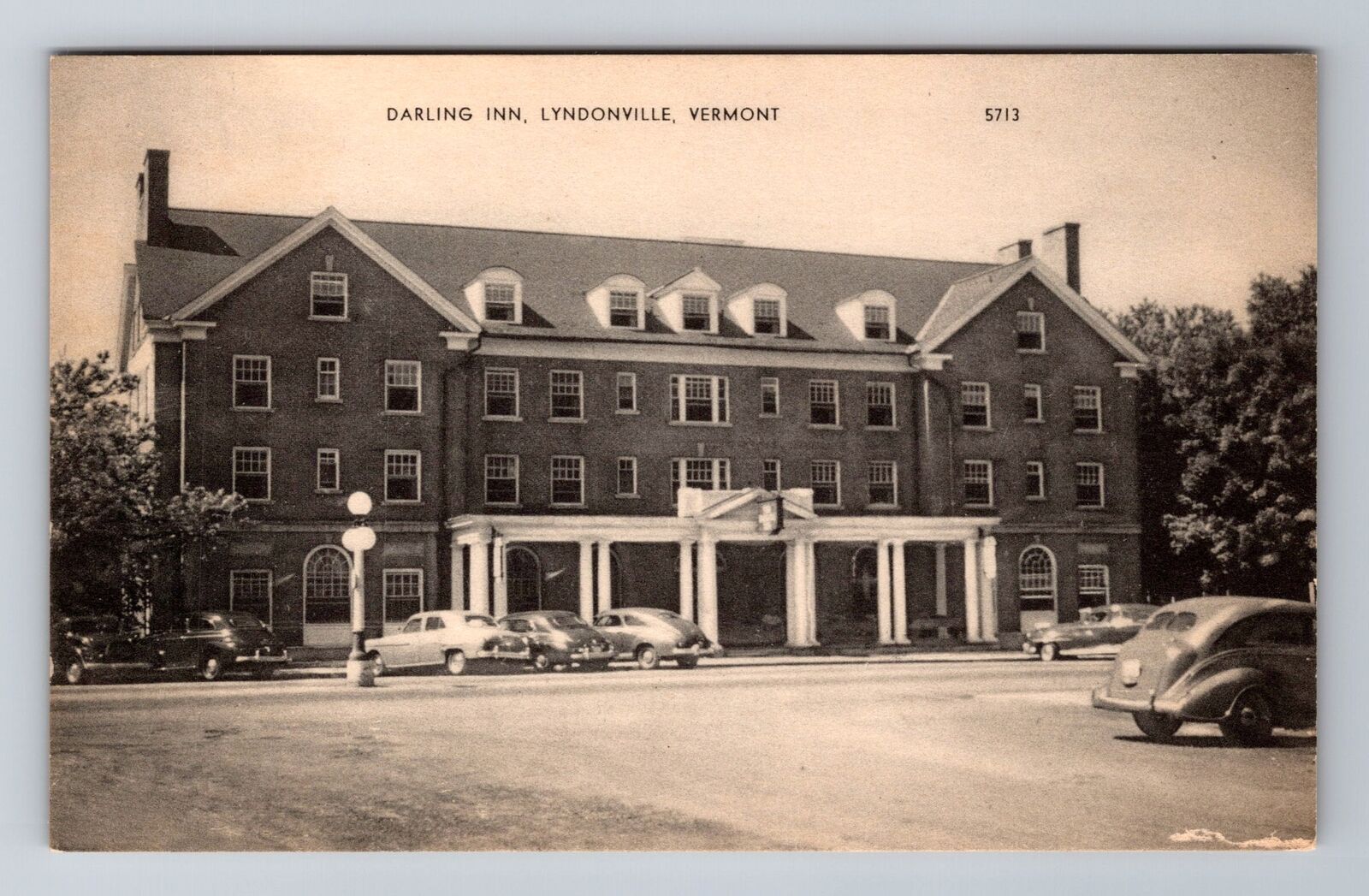 Lyndonville VT-Vermont, Darling Inn, Advertising, Antique, Vintage Postcard