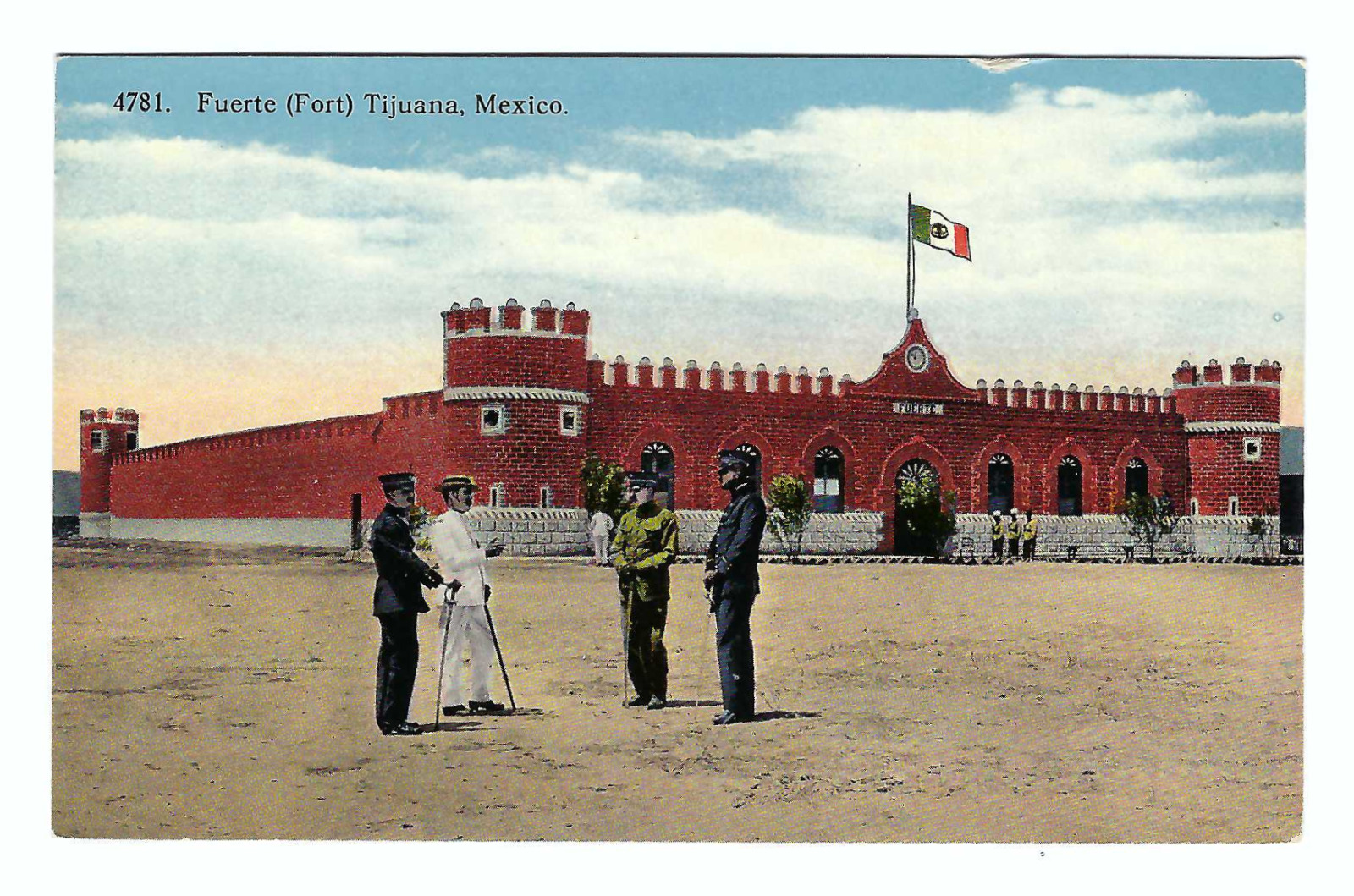 Tijuana Mexico Fuerte (Fort) Vintage Postcard