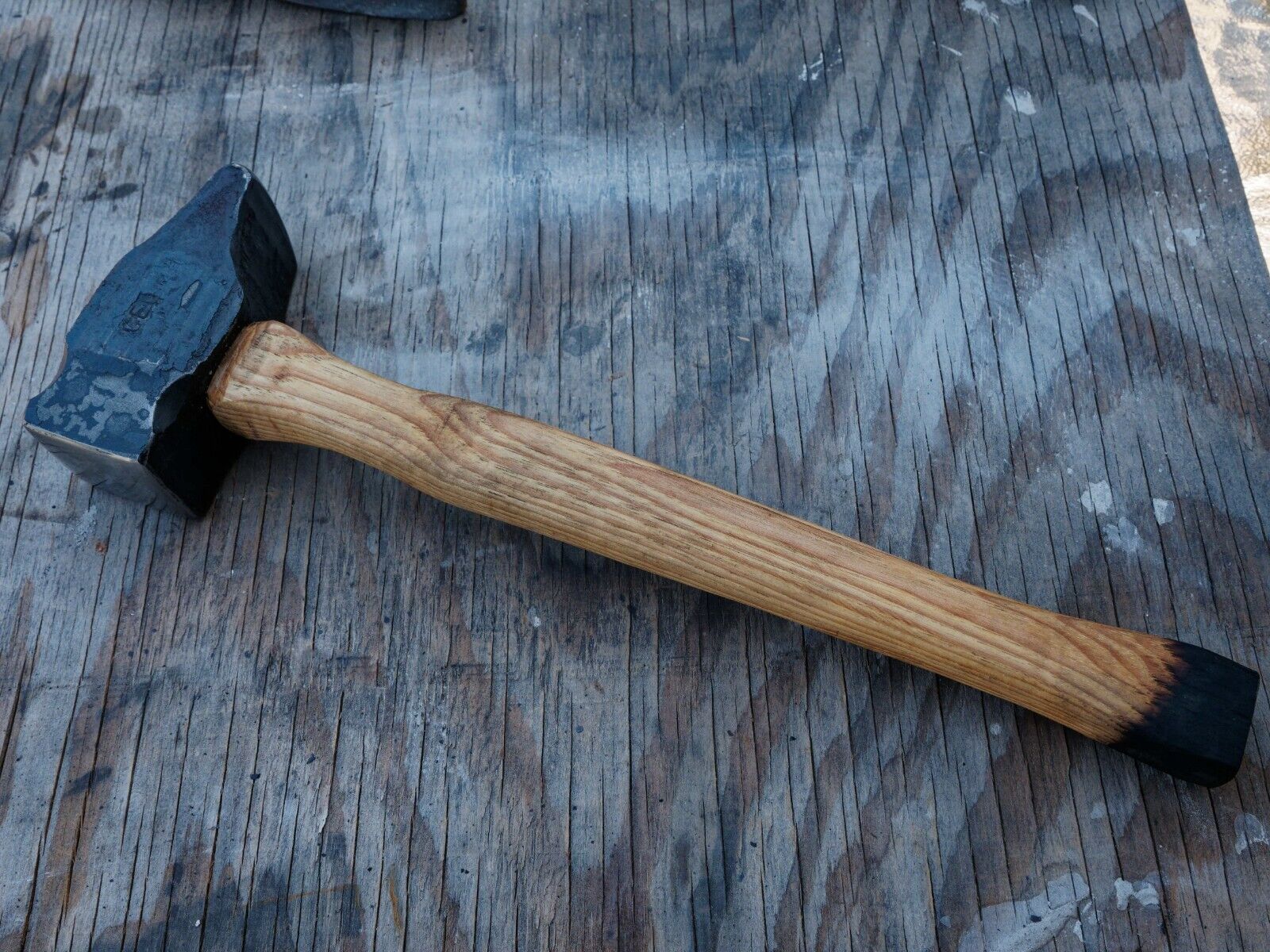 Blacksmith's Cross Peen Hammer with American Hickory handle by Red Tail Forge