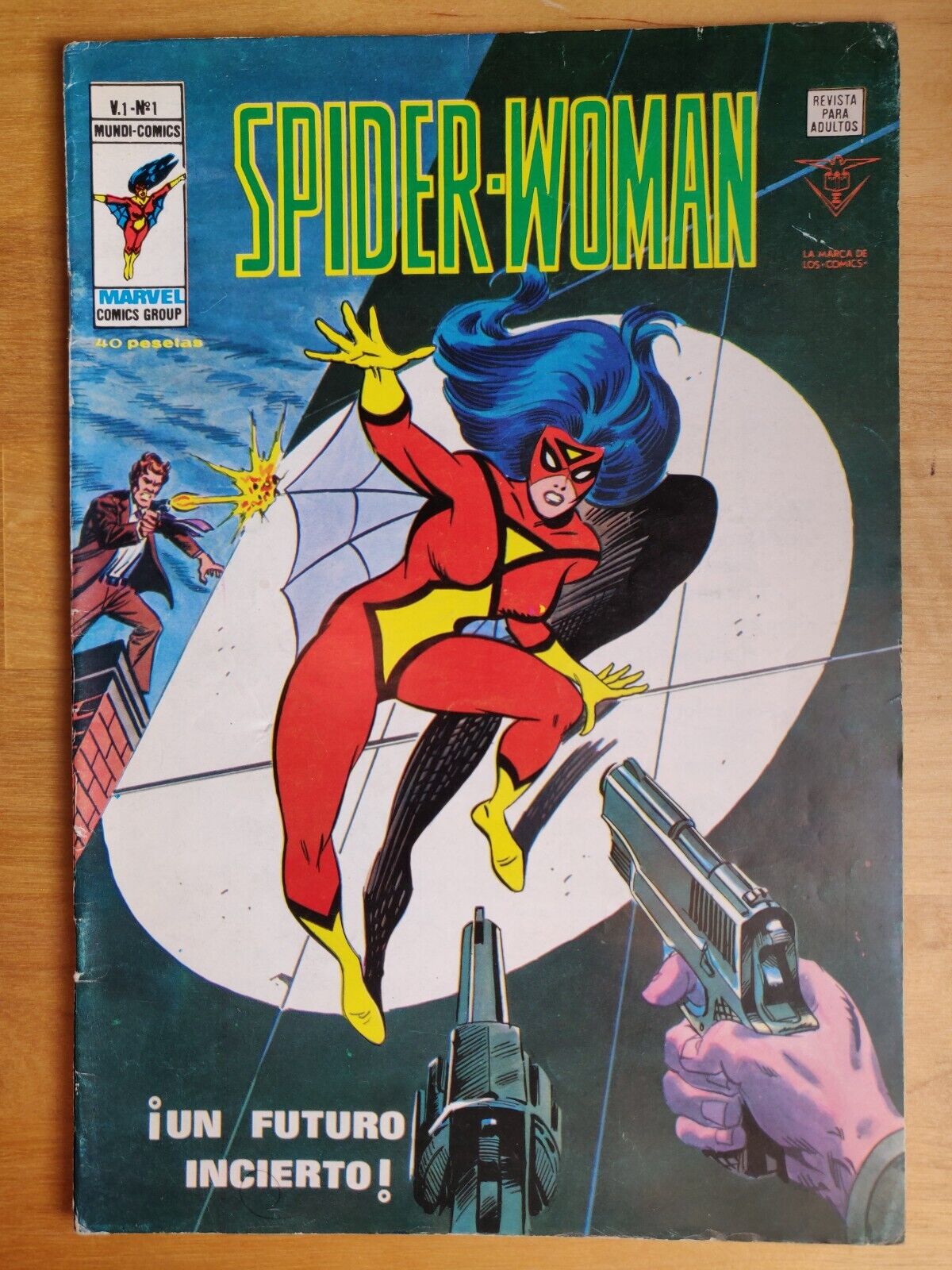 SPIDER-WOMAN #1 - RARE Spanish Foreign - Variant REDRAWN cover New Origin
