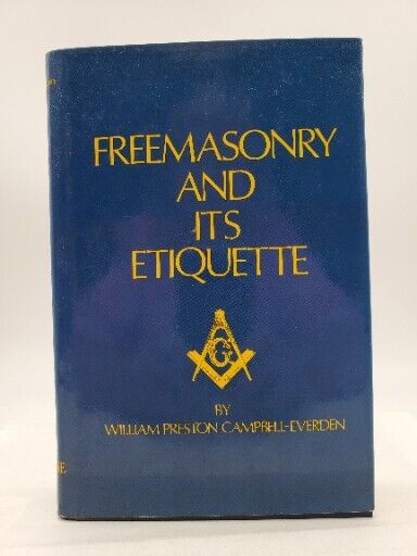 Freemasonry And Its Etiquette William Preston 1978 HBDJ Unused Vintage