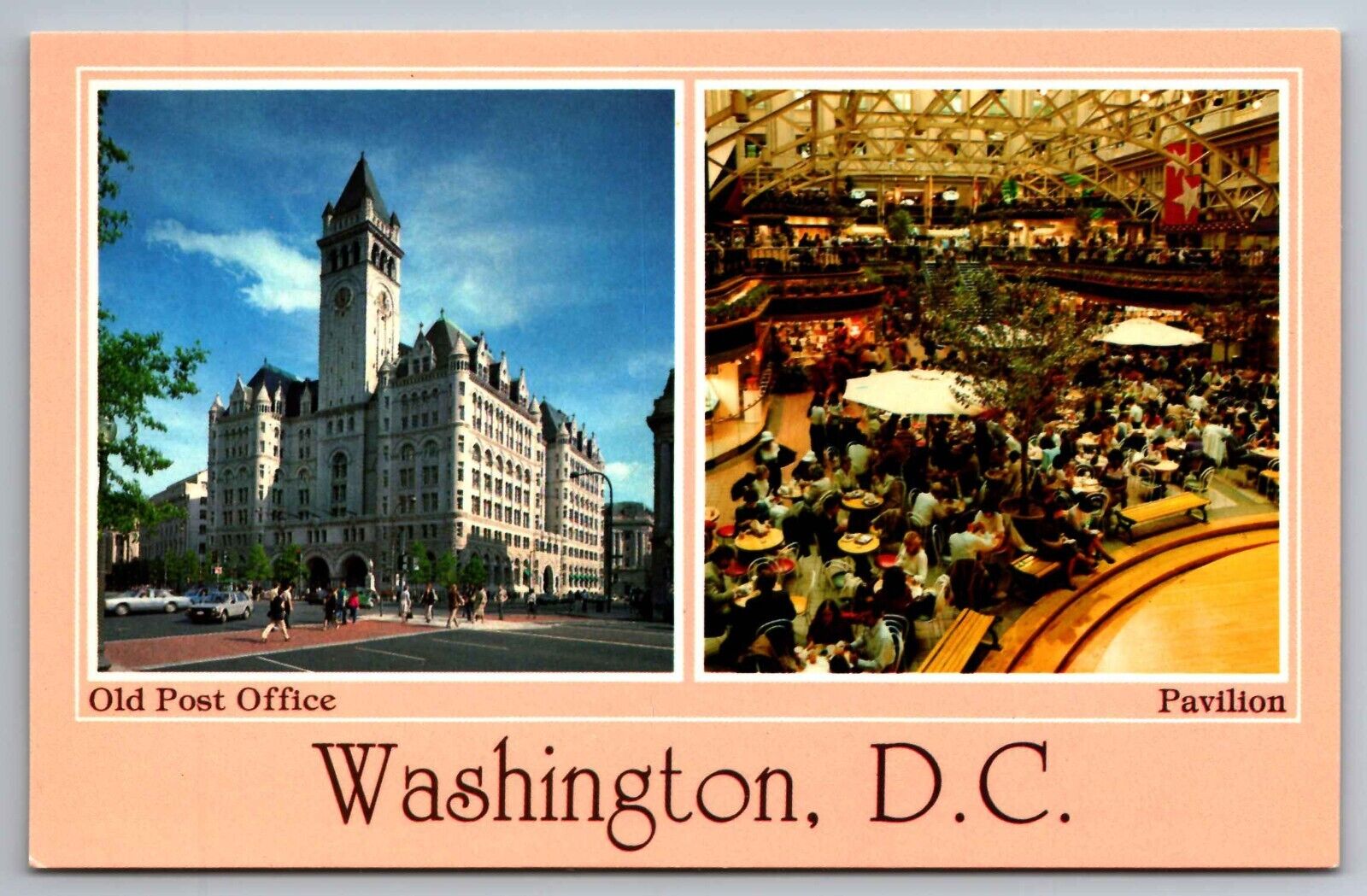 Postcard Old Post Office and Pavilion  Washington D.C.  A 21