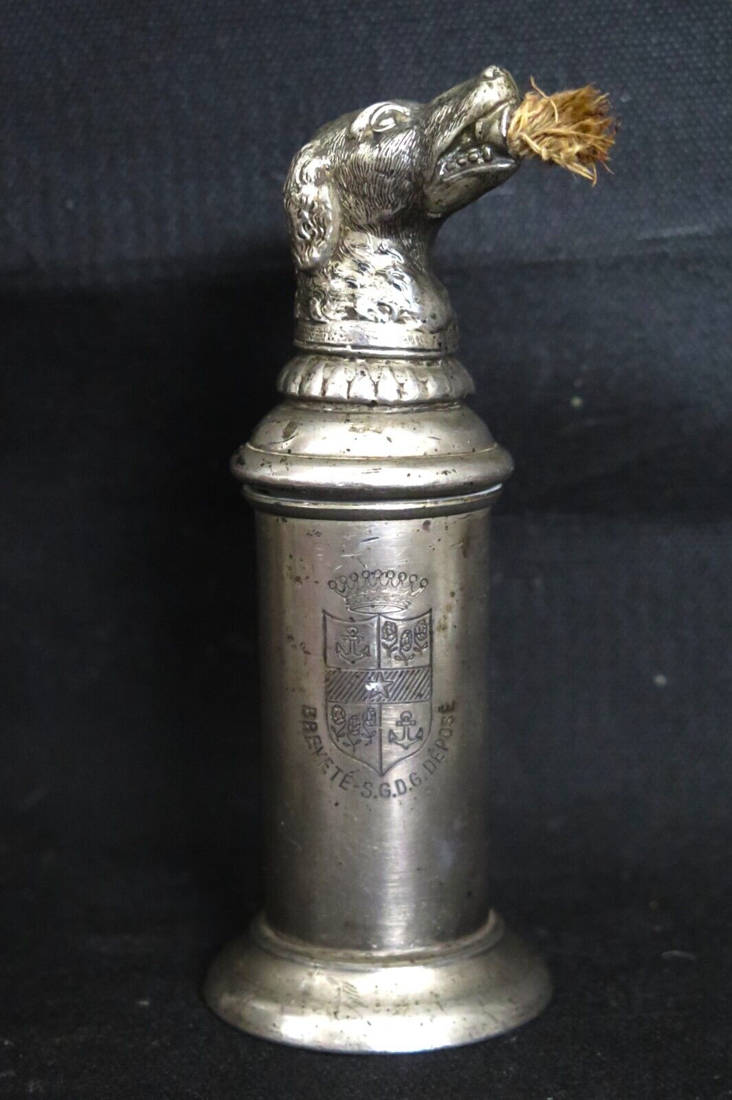 ITEM #287 Antique French Victorian Miniature Quality Cigar Lighter Oil Lamp