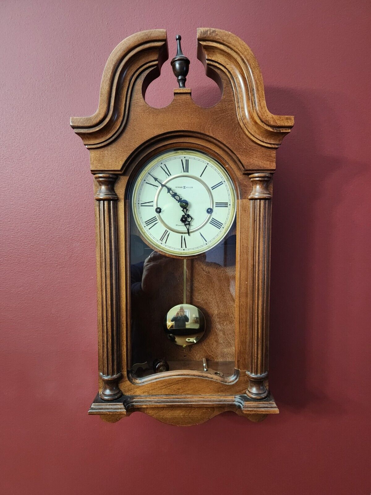 Howard Miller wall clock with Westminster chime.