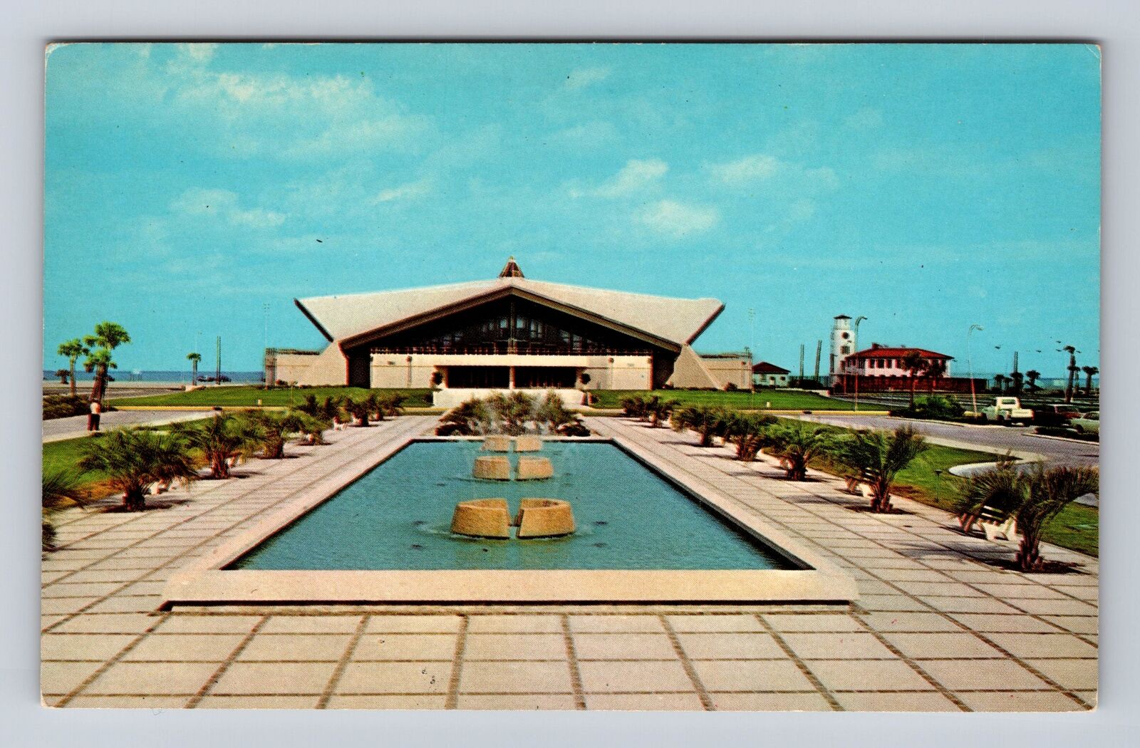 Jacksonville Beach FL-Florida Auditorium & Entertainment Center Vintage Postcard