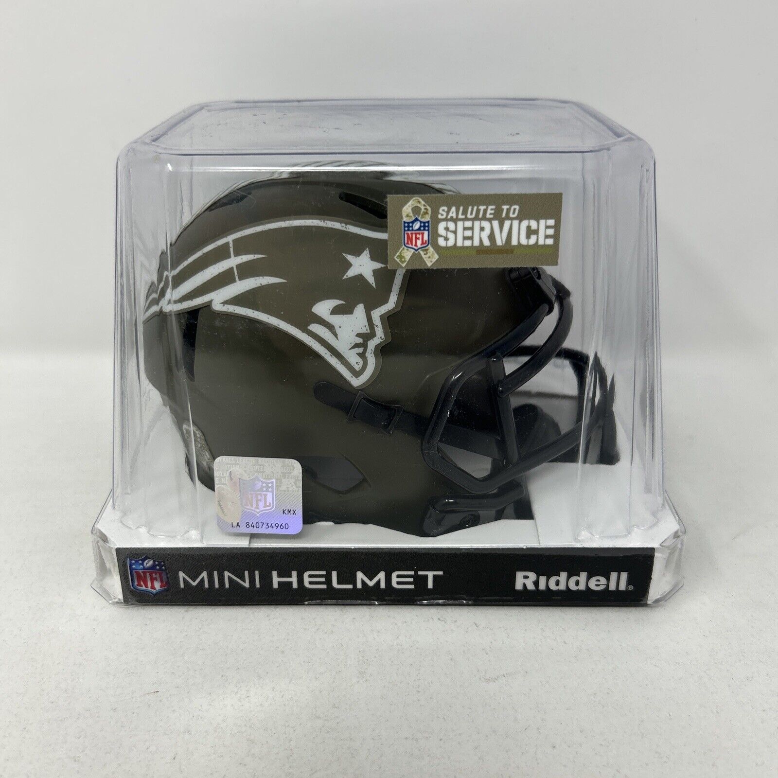 New England Patriots Salute To Service Alternate Riddell Speed Mini Helmet J1
