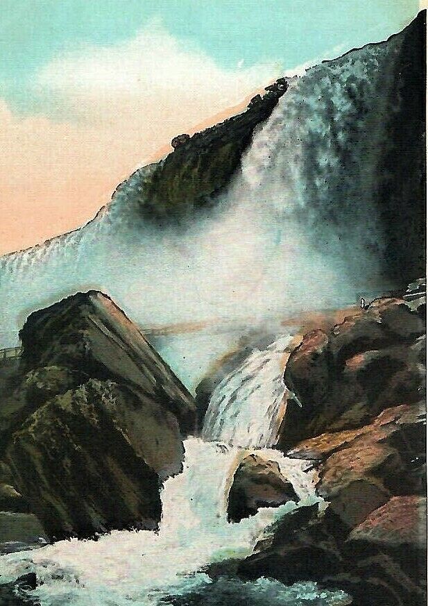 Vintage Postcard Rock of Ages & King of the Winds Niagara Falls New York Canada