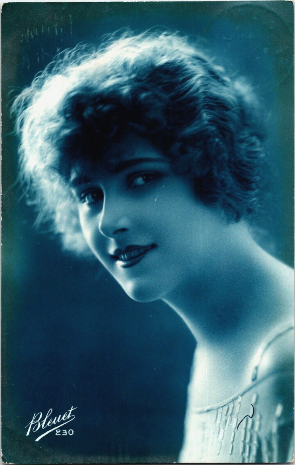 1923 Bleuet Lady French Postcard Posted 1923