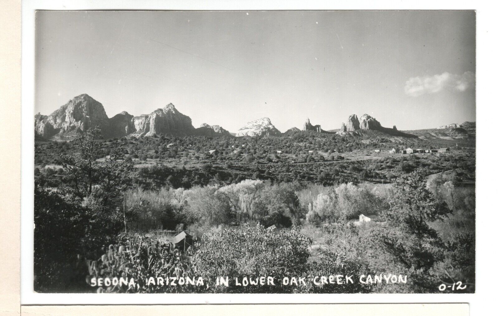 RPPC Postcard Sedona Arizona Lower Oak Creek Canyon-VR1