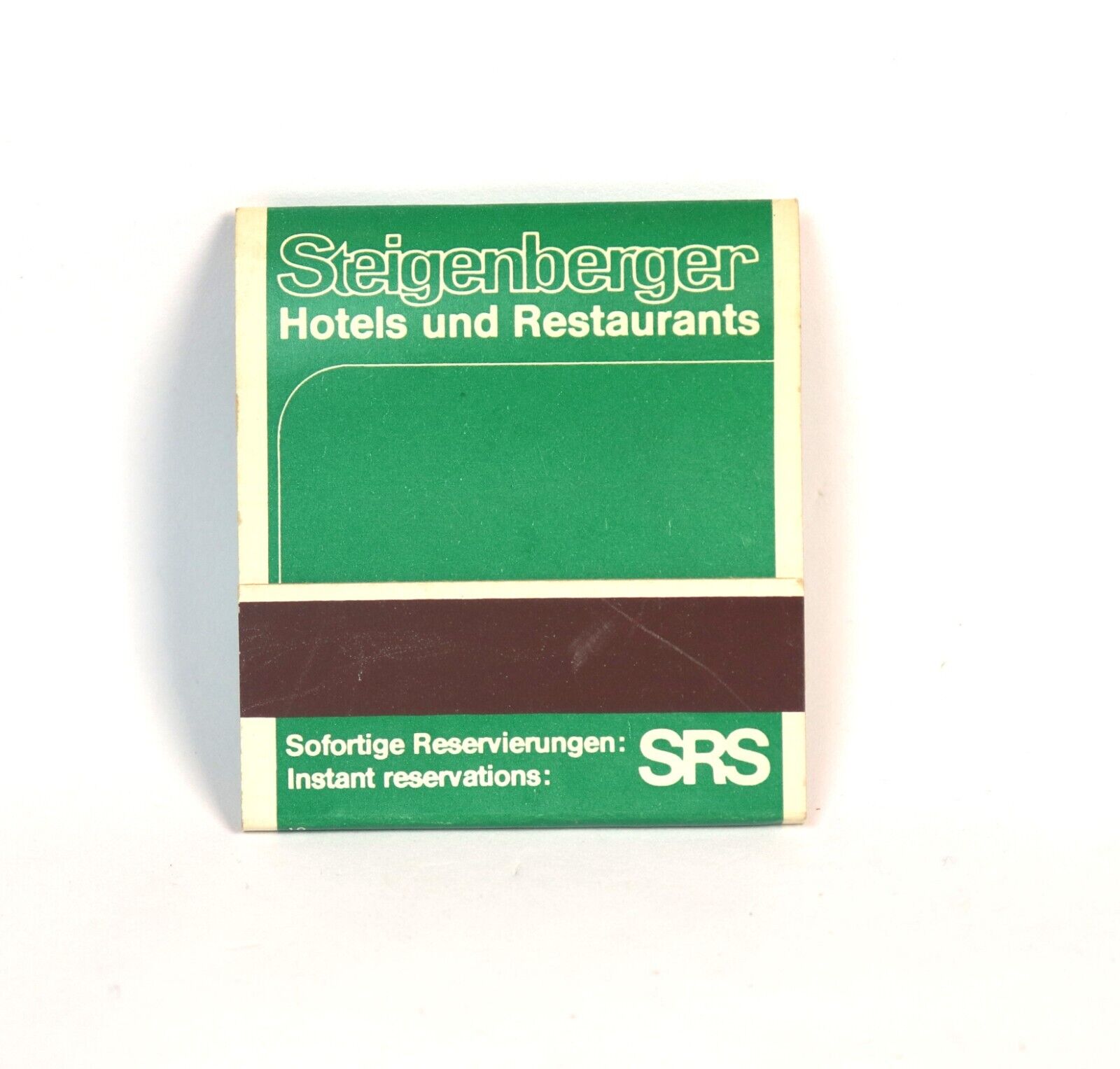 Vintage Steigenberger Hotels & Restaurants Full Unstruck Matchbook Red Wooden