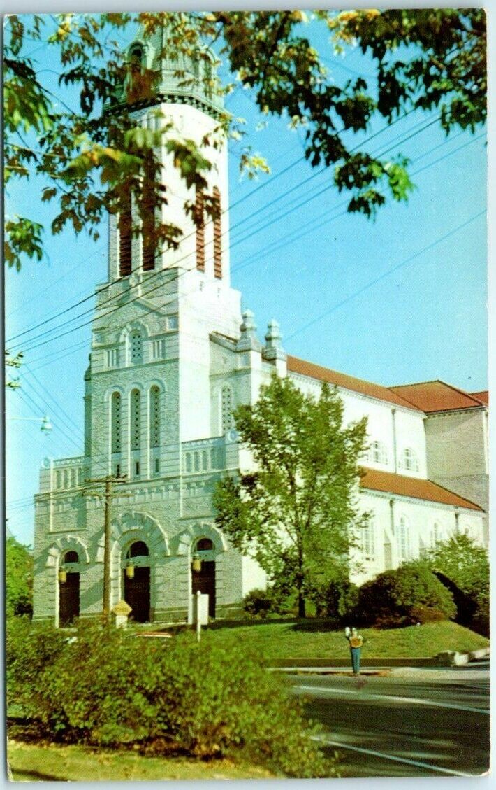 Postcard - Notre Dame Roman Catholic Church - Southbridge, Massachusetts
