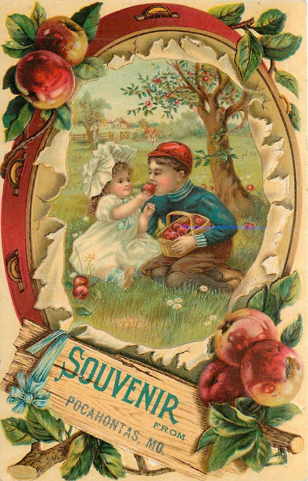 Postcard C-1910 Missouri Pocahontas Souvenir Children Civic Booster 23-13756