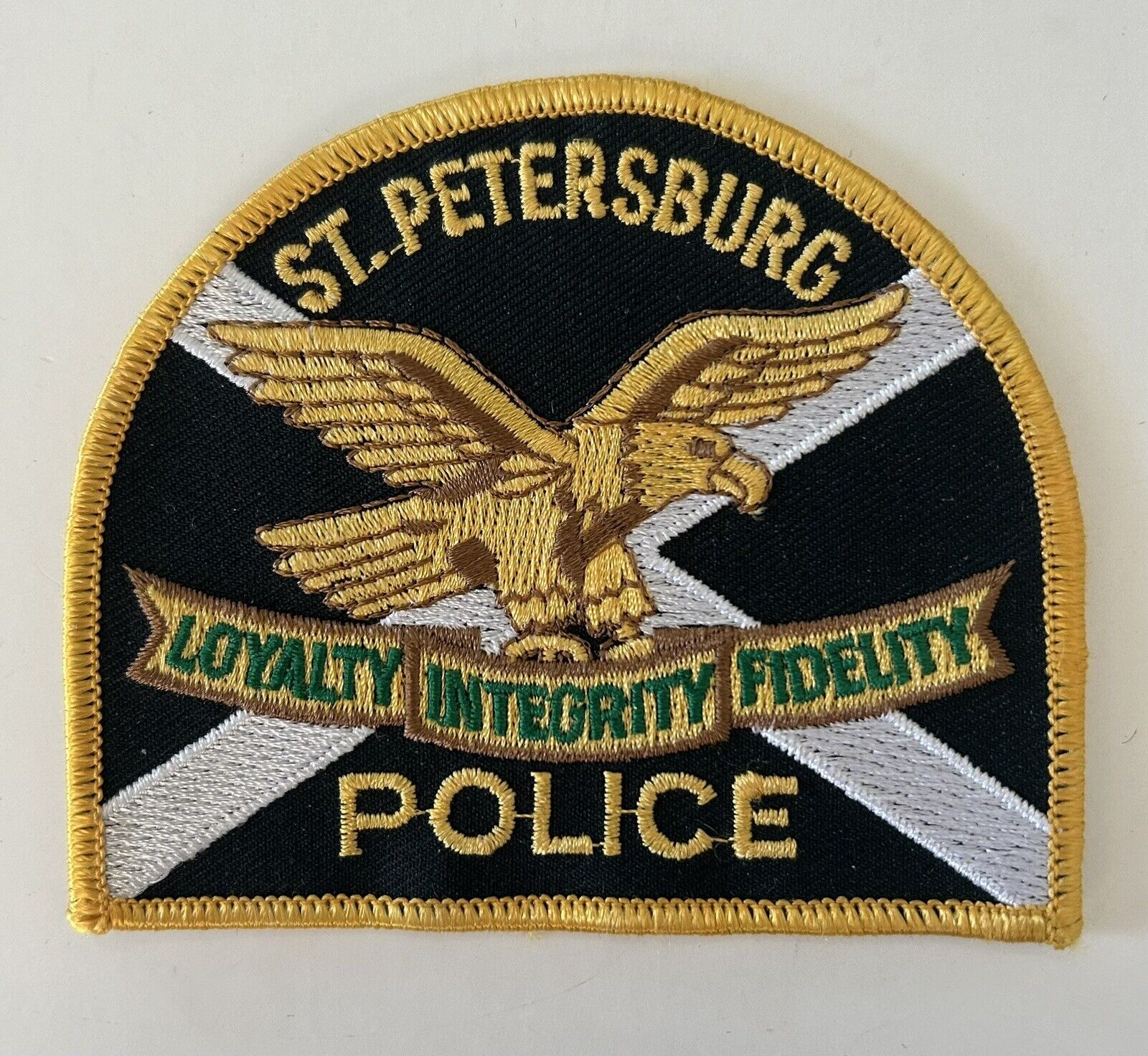 St. Petersburg Florida Police Patch - Loyalty, Integrity, Fidelity
