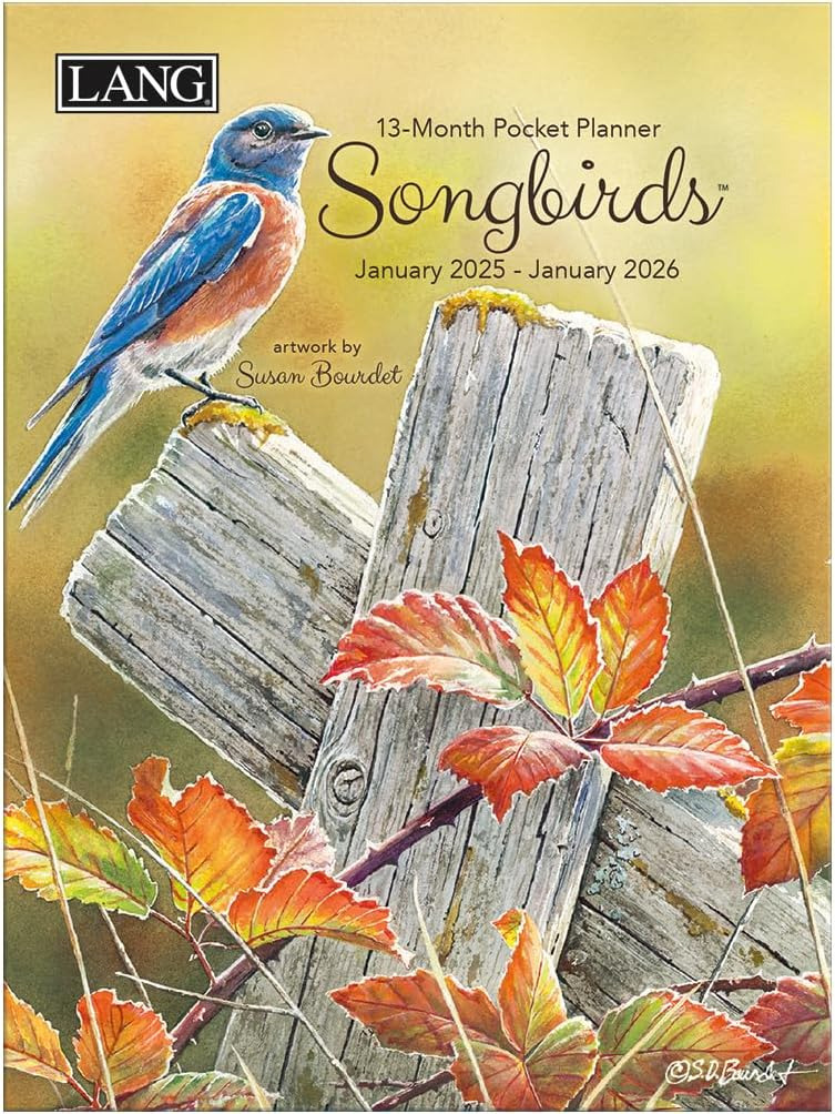 Lang Songbirds™ 2025 Monthly Pocket Planner w