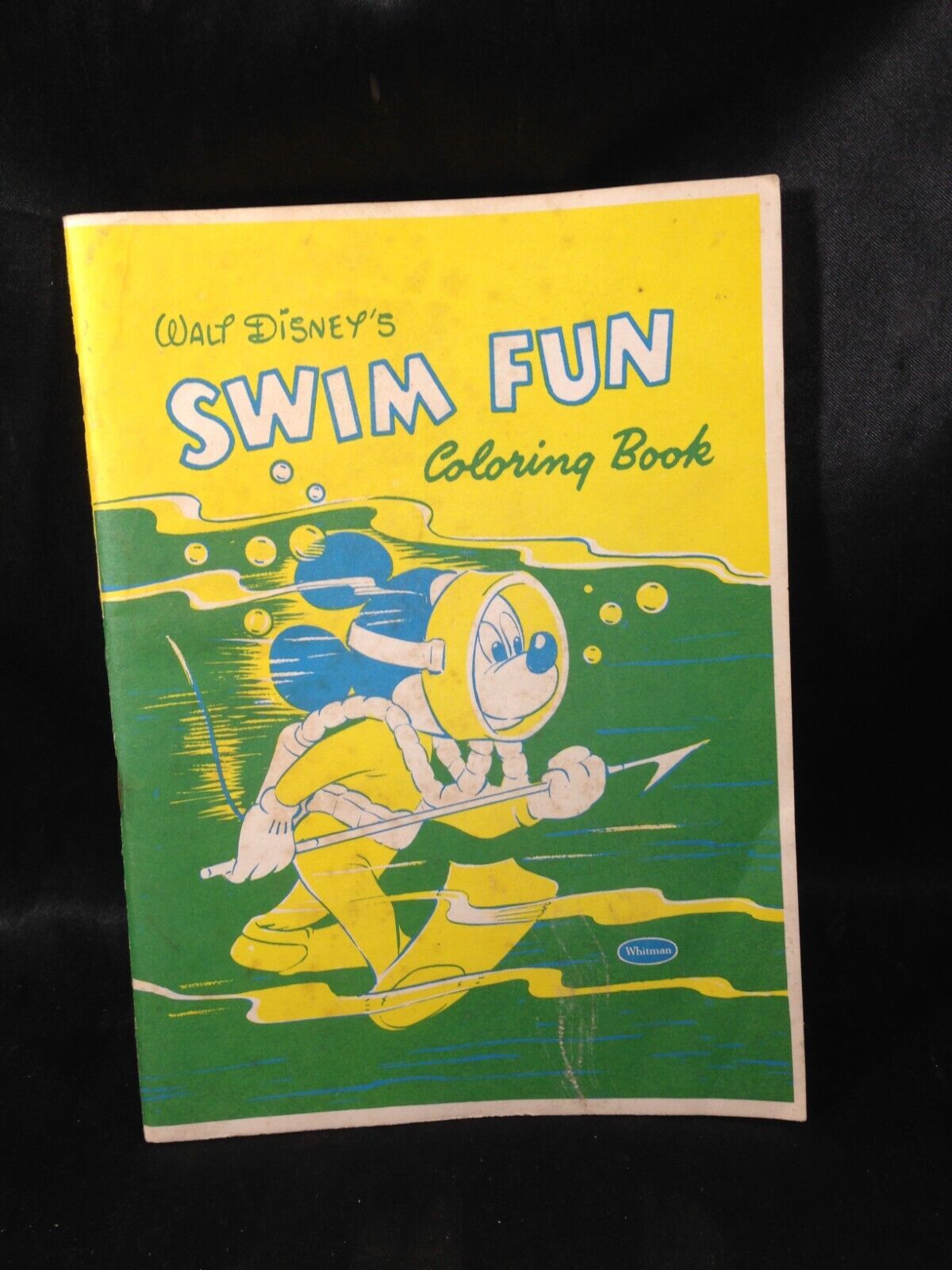 Vintage Walt Disney Swim Fun Coloring Book 1957