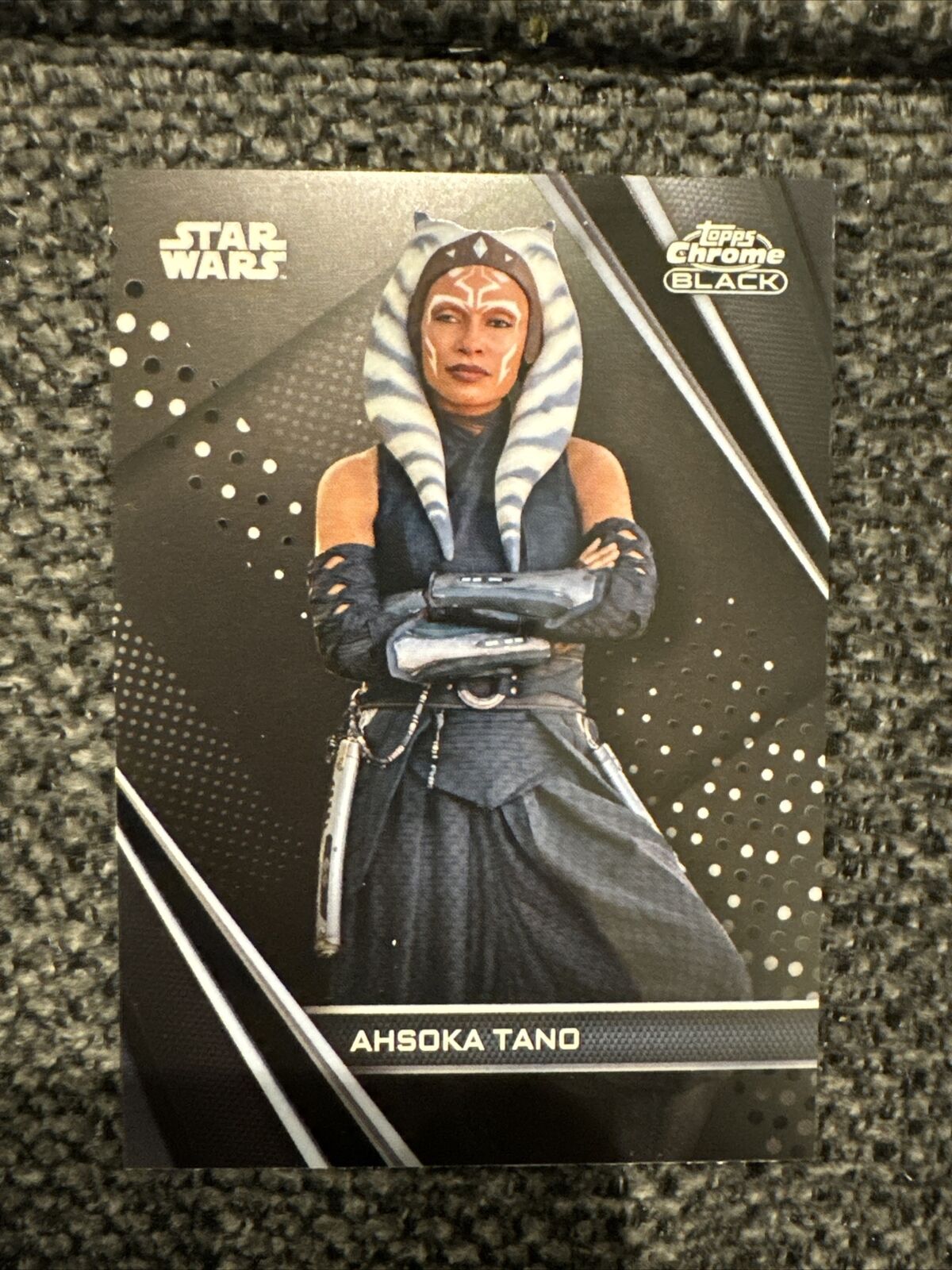 2023 Topps Star Wars Chrome Black Ahsoka Tano Base Card 