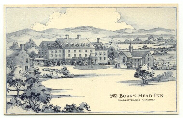 Charlottesville VA The boar\'s Head Inn Postcard ~ Virginia