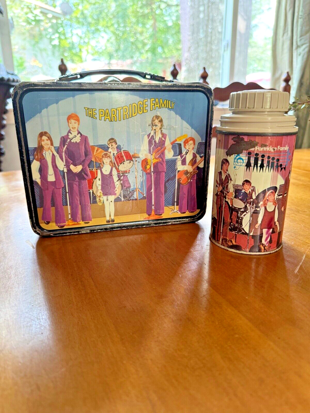 Vintage Rare Metal Lunch Box Partridge Family