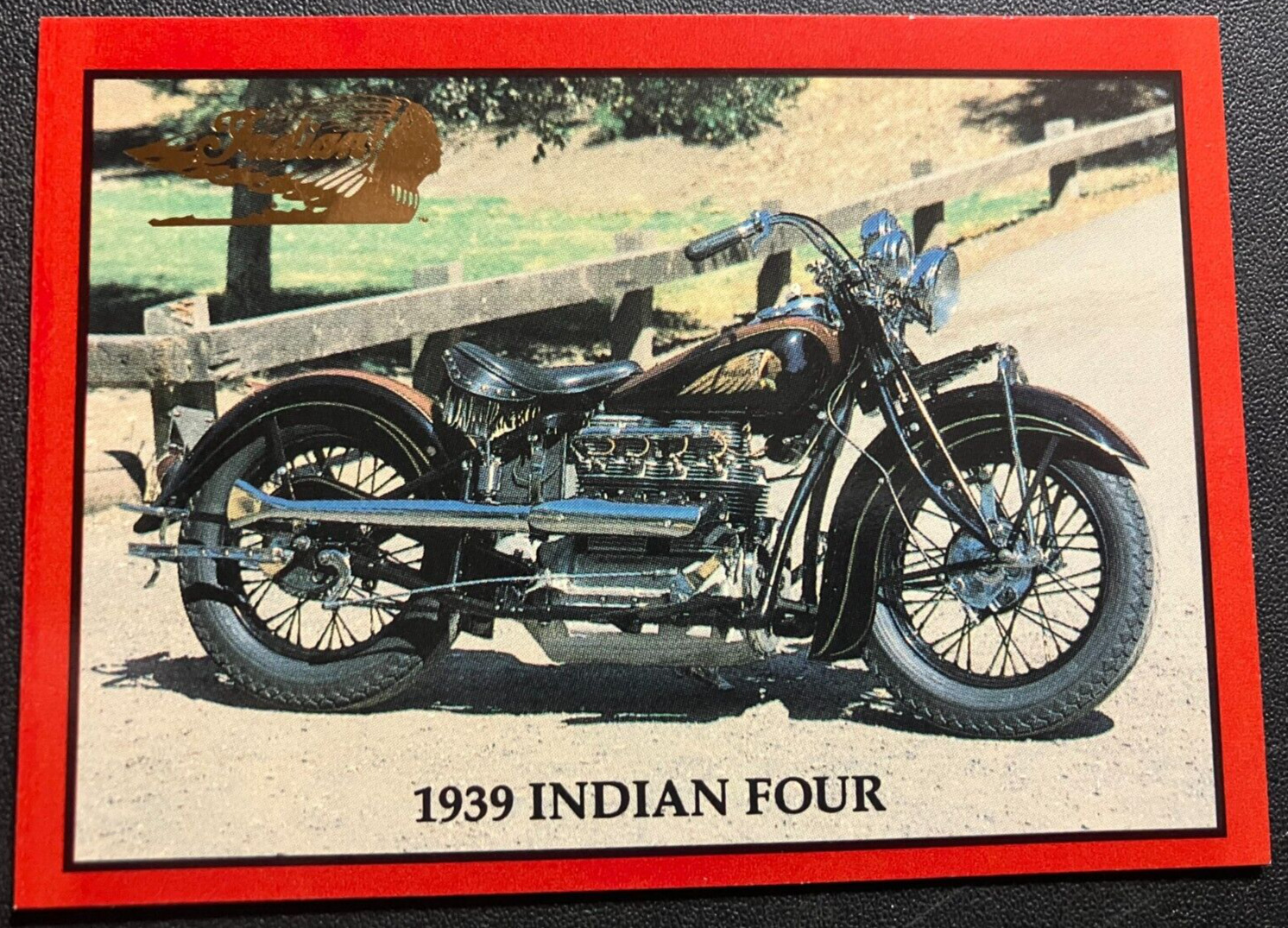 #6 1939 Indian Four Bike - Vintage Indian Motorcycles Series 2 Trading Card