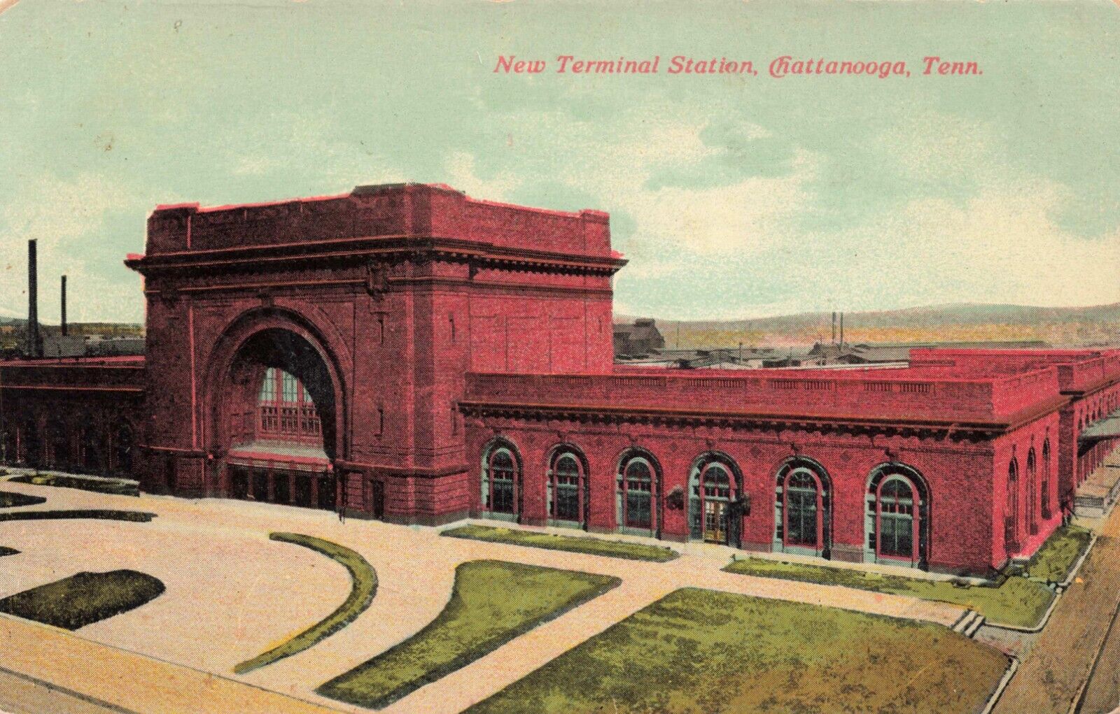 TN-Chattanooga, Tennessee-New Terminal Railroad Station c1910 A30