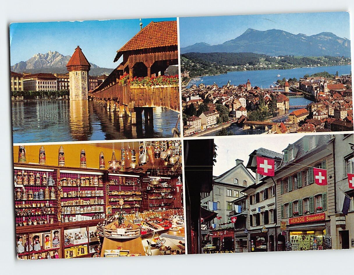 Postcard Attractions in Pfistergasse 10 Lucerne Switzerland