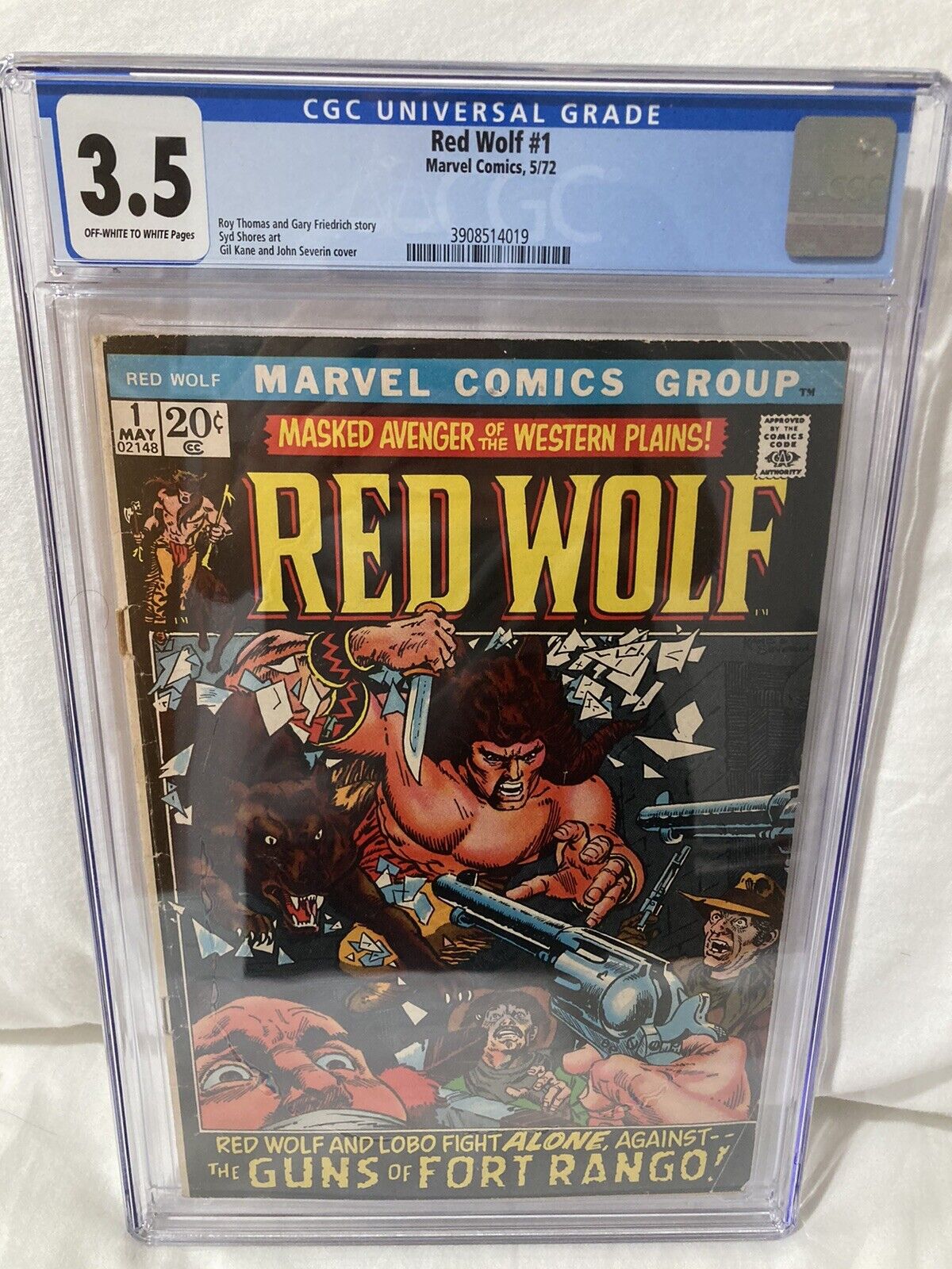 Red Wolf (May 1972, Marvel Comics Group) Rare, CGC Graded (3.5)