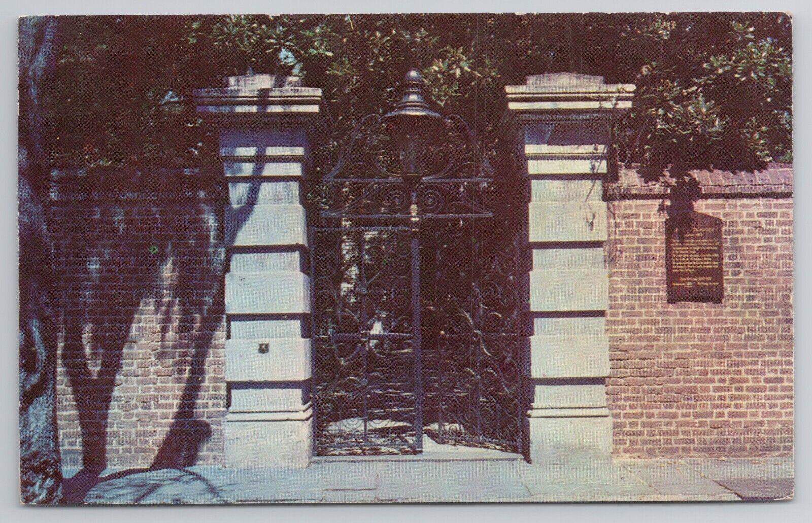 Postcard Sword Gate House Lodge Charleston South Carolina