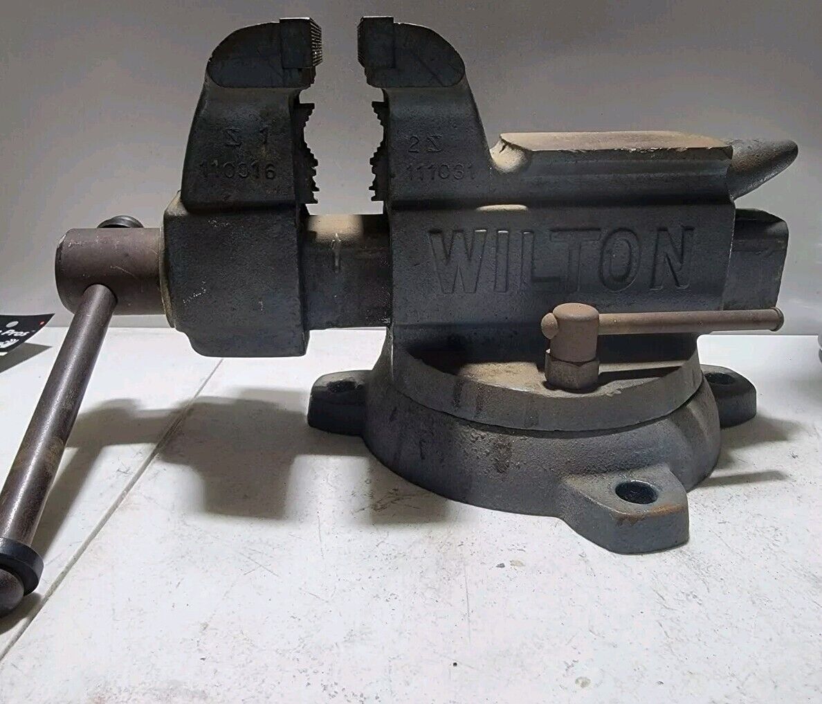 Vintage Wilton 5” Jaws  Swivel Bench Vise with Anvil 