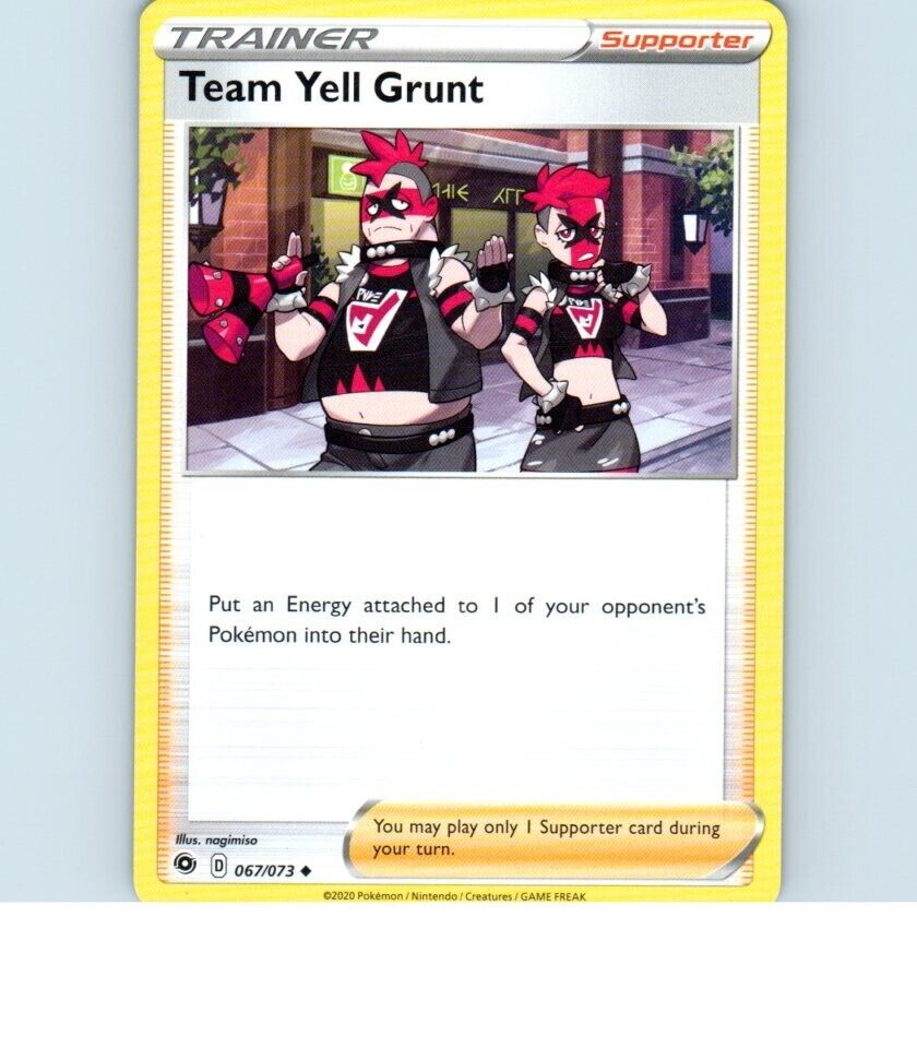 2020 Trainer Team Yell Grunt 067/073 Pokemon Card